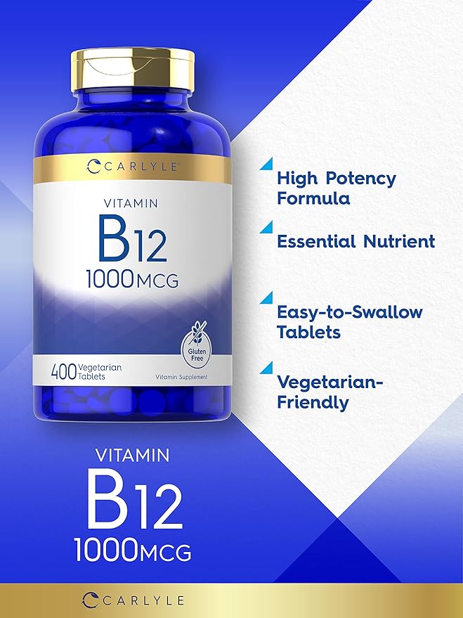 Carlyle Vitamin B12 1000mcg 400 Tablets