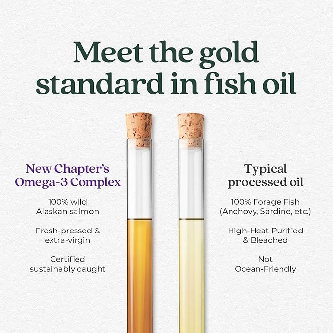 New Chapter Omega-3 Complex, Fish Oil 30 Count