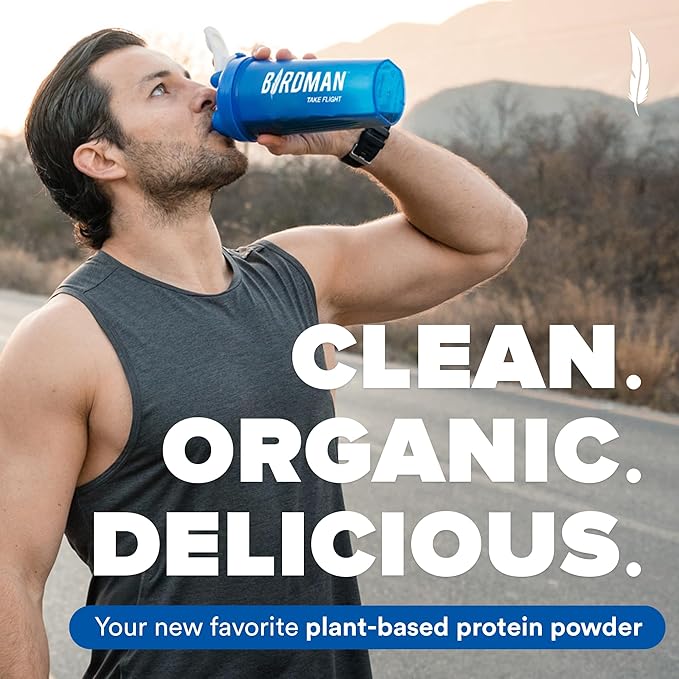 BIRDMAN Falcon Organic Vegan Protein Powder 24g Protein, 20 Servings