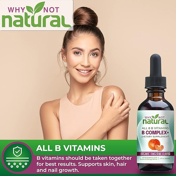 Why Not Natural Vitamin B Complex B1 B2 B2 B3 B3 B5 B5 B6 B6 Biotin
