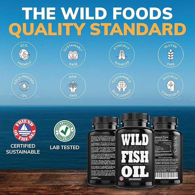 Wild Foods Omega 3 Fish Oil 120 Capsules (1 pk)