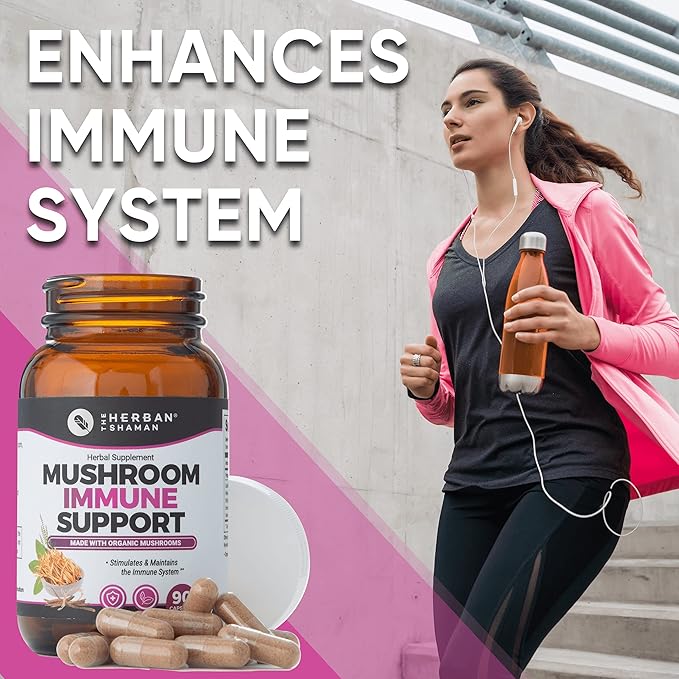 Mushroom Supplement Immune Support (90 Capsules)