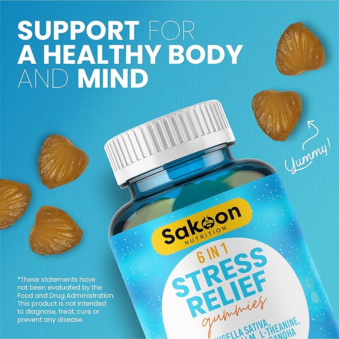 6-in-1 Stress Relief Gummies 60ct 60 gummies