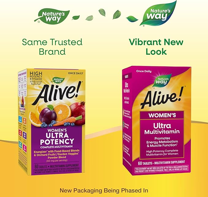 Nature's Way Alive! Women's Daily Ultra B12, 60 60 Tablets