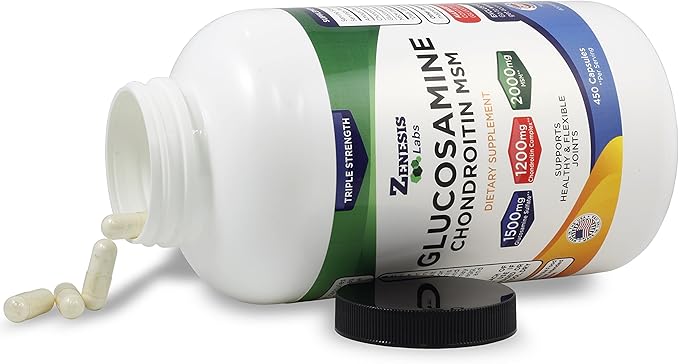 Glucosamine Sulfate + Chondroitin + MSM 900 Total 2 Bottle 180 Day 1500mg, 1200mg, 1200mg, 2000mg 2000mg per