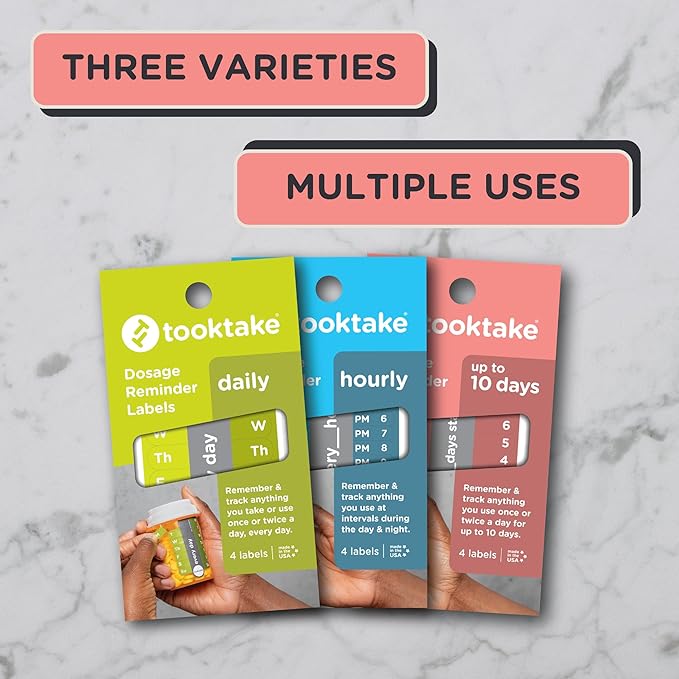 10-Day Tracking Stickers for Vitamins & Medication in All Forms,Vitamin Organizer,Easy Pill Tracker,Daily Pill Organizer,Medicine Organizer,Weekly Pill Box,7 Day Week, AM/PM, Day & Night