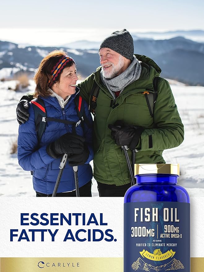 Carlyle Fish Oil 3000mg 900mg Omega 3 | 200 Softgels
