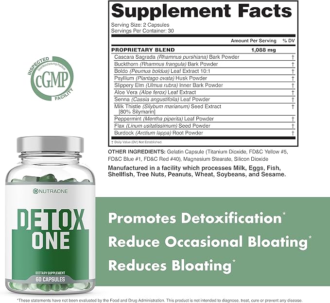 NutraOne DetoxOne 30 Day Extra Strength