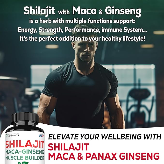 Shilajit Pure Himalayan Organic 8in1 with 210 Capsules 105 Servings