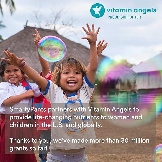 SmartyPants Kids Multivitamin Gummies: Omega 3 D3, C, B12, B6, B6, Vitamin 120 Count (30 Day