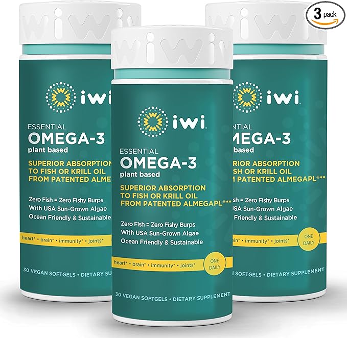 Iwi Life Omega-3 Essential, 90 Softgels (90 Servings), 3 with
