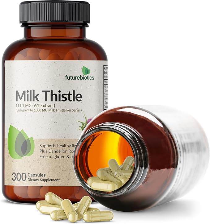 Futurebiotics Milk Thistle Silymarin Marianum & 300 Capsules