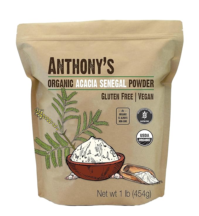 Anthony's Organic Acacia Senegal Powder, 1