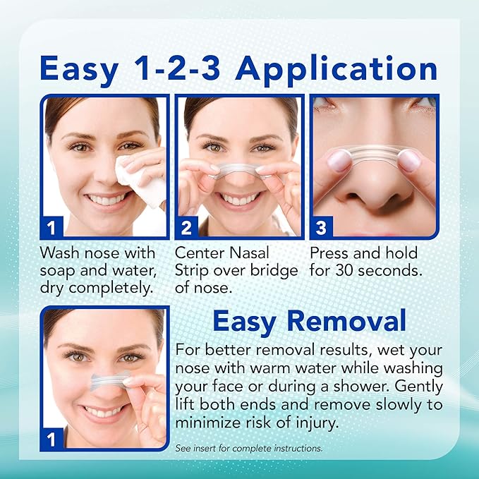 Nasal Breathing Strips, Clear Large 30 ct