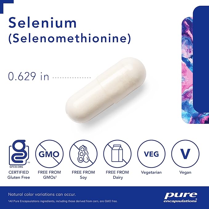 Pure Encapsulations Selenium 200 mcg 60 Capsules