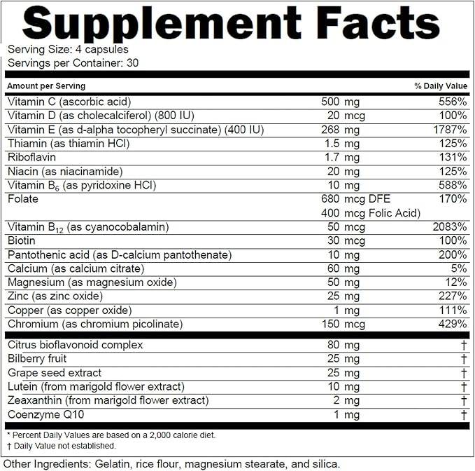 Doctor's Advantage Macular Shield Areds 2 120 Count