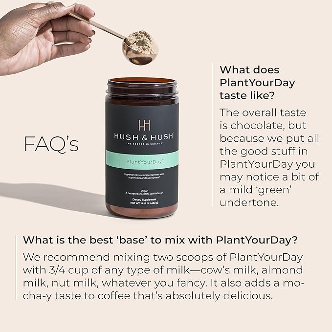 Hush & Hush PlantYourDay, Vegan Super 14.18 oz