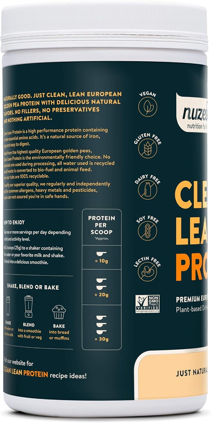 Nuzest - Pea Protein Powder - 40 Servings, 2.2 lb