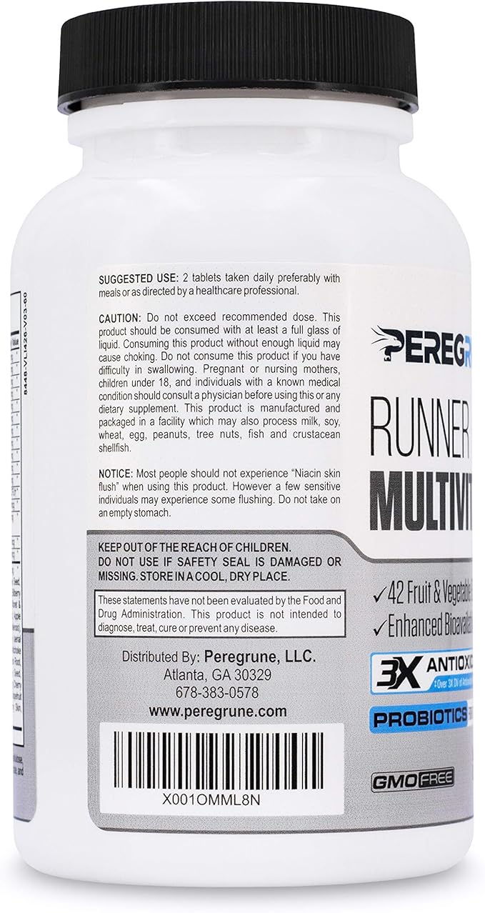Runner Multivitamin, Omega-3 Fish Oil, Joint Supplement (1 Month - 60 Tablets, 60 Softgels, 90 Capsules)