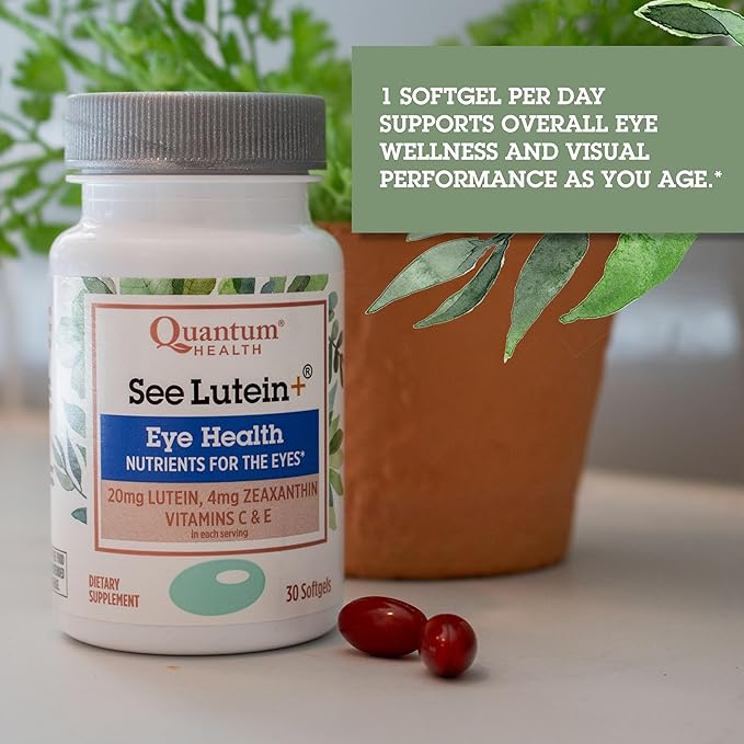 Quantum Health See Lutein+, Lutein & 30 Softgels, 30-Day Supply