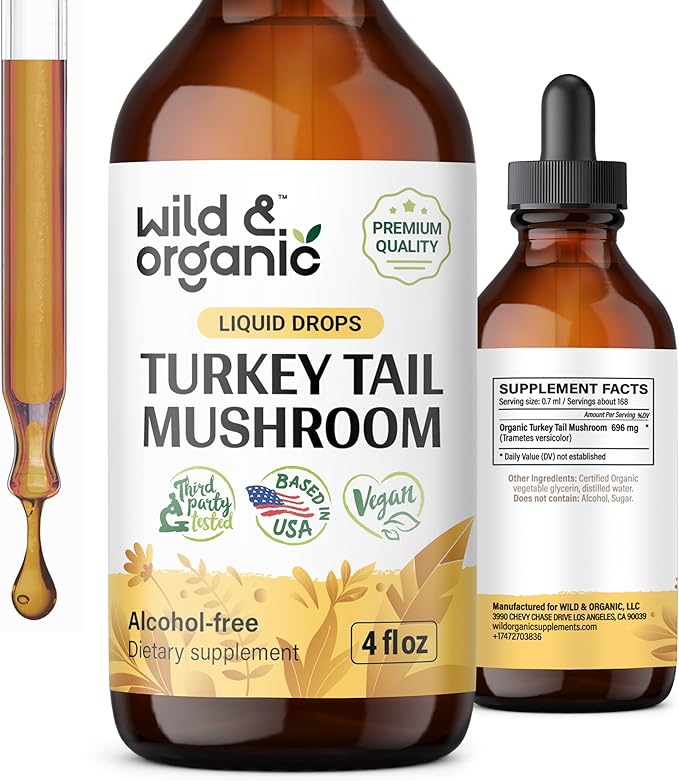 Turkey Tail Mushroom Tincture 4 oz
