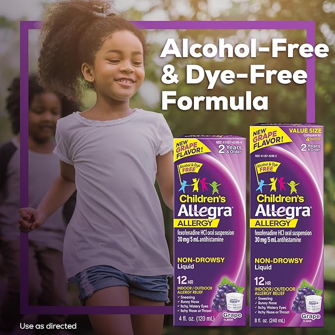 Allegra Children's 12HR Allergy Relief Non-drowsy 8 oz.