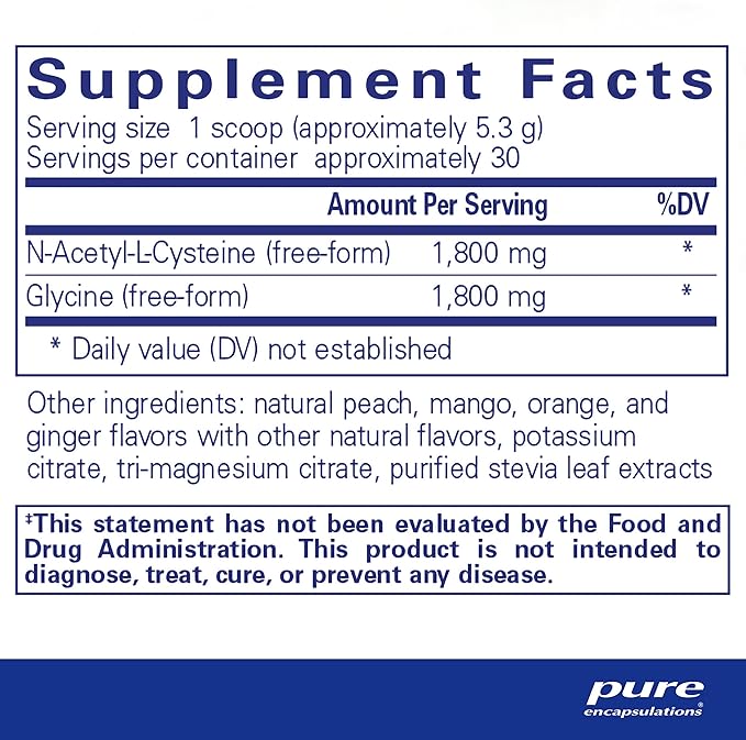 Pure Encapsulations NAC + Glycine Powder 5.6 oz
