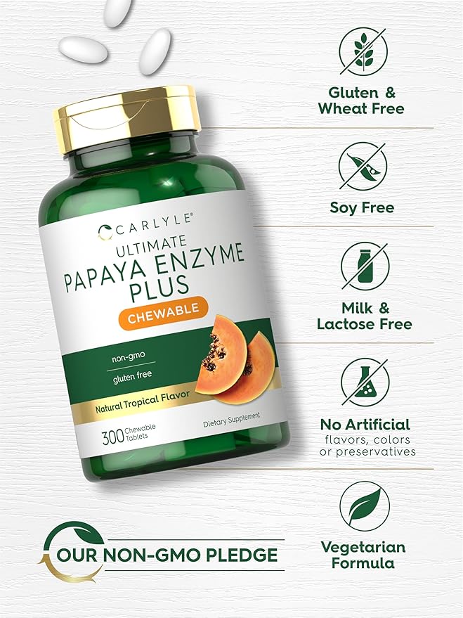 Carlyle Papaya Enzyme Chewable Tablets