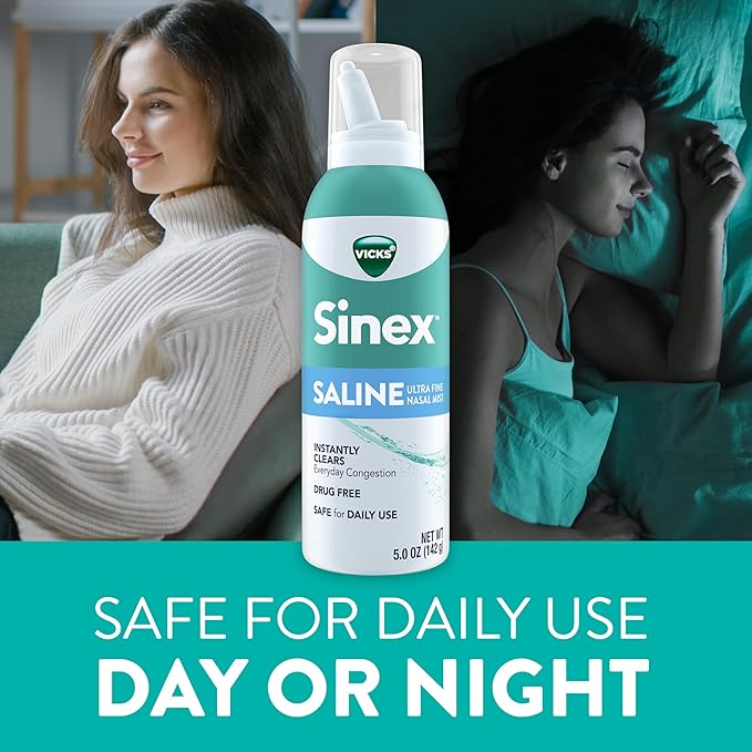 Vicks Sinex SALINE Nasal Spray, Drug 5.0 fl 2