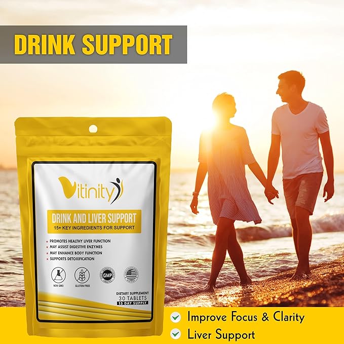 Anti Drink Liver Support Supplement-15+Key Ingredients for Craving Support,Liver Health,Kudzu, Milk Thistle,Holy Basil,DHM,All Natural Cleanse,Gradual Reduction,Nutrient Replenisher Tablets(90 Days)