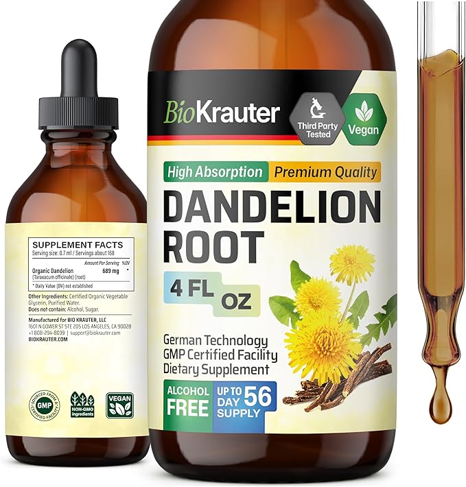 Dandelion Root Tincture 4 Fl.