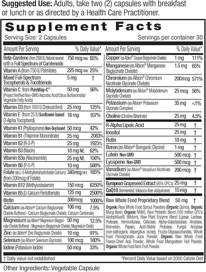 EMERALD LABS Complete Premium Multi 60 Vegetable (30-Day Supply)