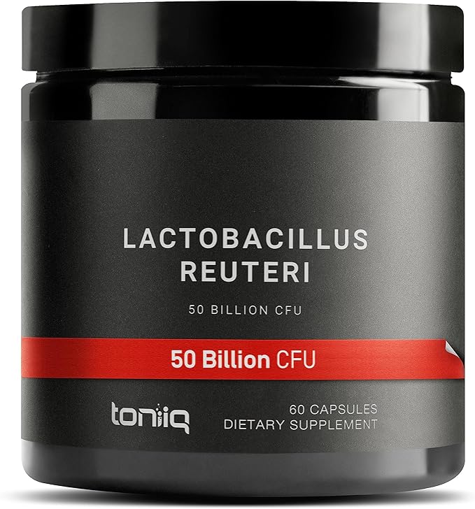 Toniiq 50 Billion CFU Lactobacillus Reuteri 50mg per 60 Vegetarian 60 Servings