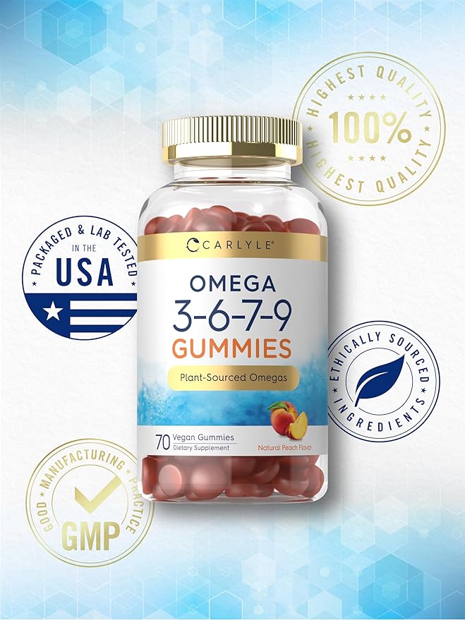 Carlyle Omega 3 6 7 9 Gummies 70 Count