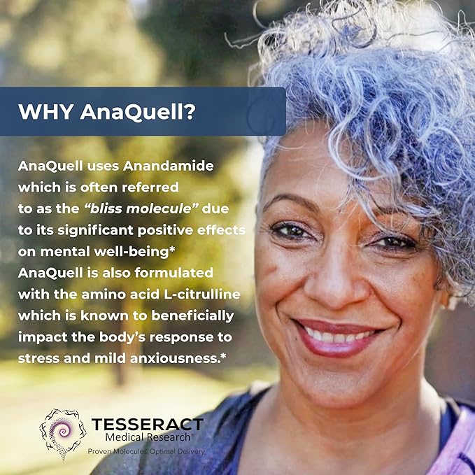 Tesseract Medical Research AnaQuell QR, Stress 45 V-Caps,