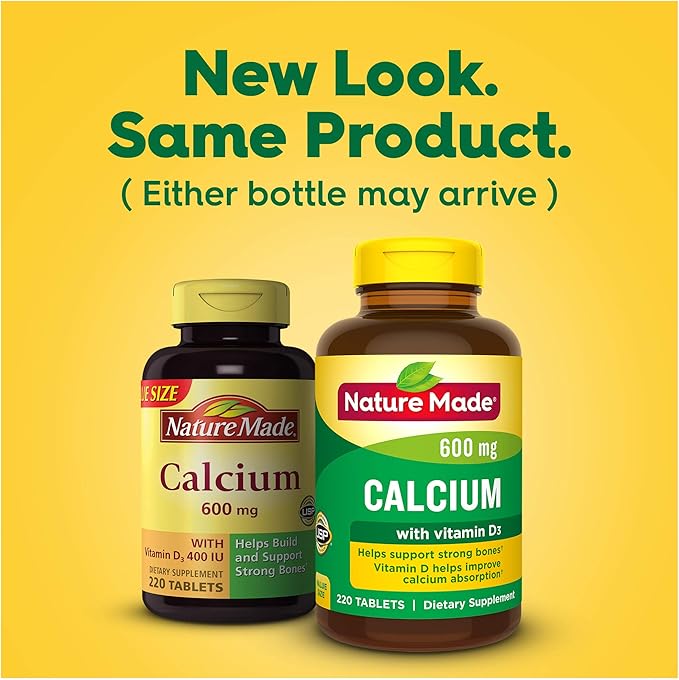 Nature Made Calcium 600 mg D3, Dietary 220 Tablets 1)