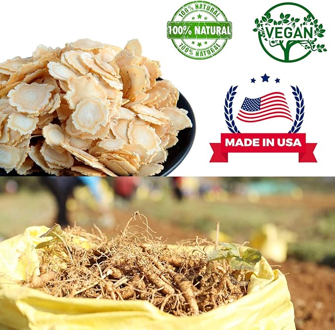 American Ginseng Slices from Wisconsin (Sliced 4 Boxes 1 Pound)