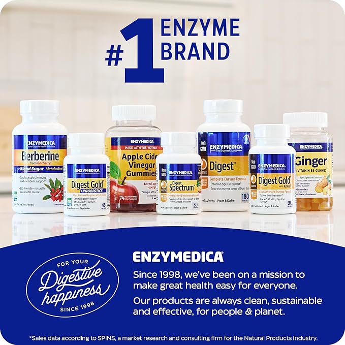 Enzymedica Digest Gold + ATPro, Maximum 14 Key 120 Capsules