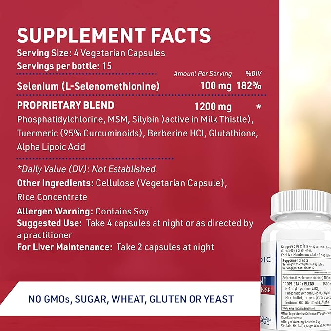 Hepatiben Liver Detox Cleanse, Non-GMO 60 Vegetarian