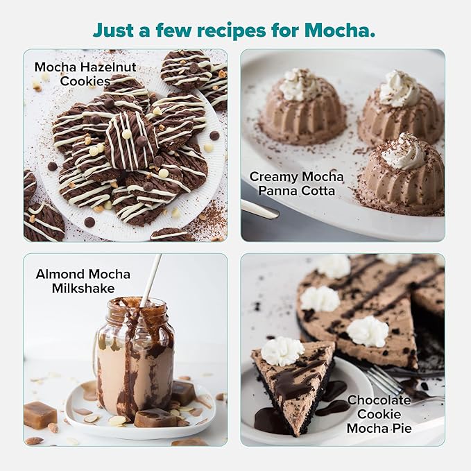Keto Chow Mocha | Keto Meal Replacement Shake Powder | Nutritionally Complete | Low Carb | Delicious Easy Meal Substitute | Protein Rich You Choose The Fat | Single Meal Sample