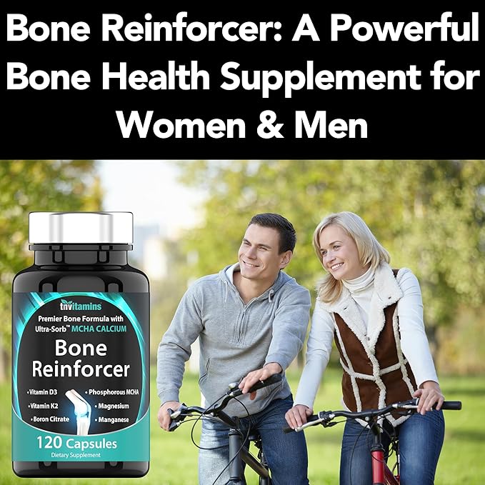 Bone Reinforcer (120 Capsules) MCHA Calcium D3, Magnesium, K2, Boron
