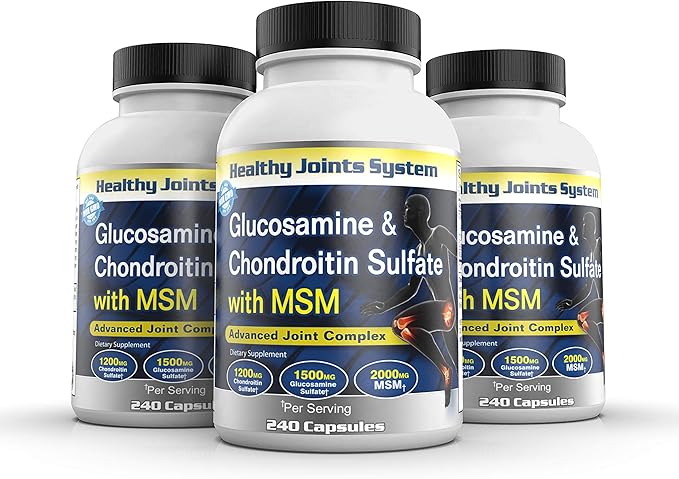 Healthy Joints System Glucosamine Chondroitin MSM 240 Tablets