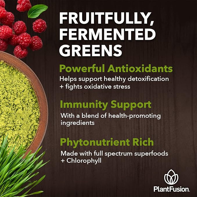 PlantFusion Fruitful Super Greens Powder 8.46 oz 30 Servings