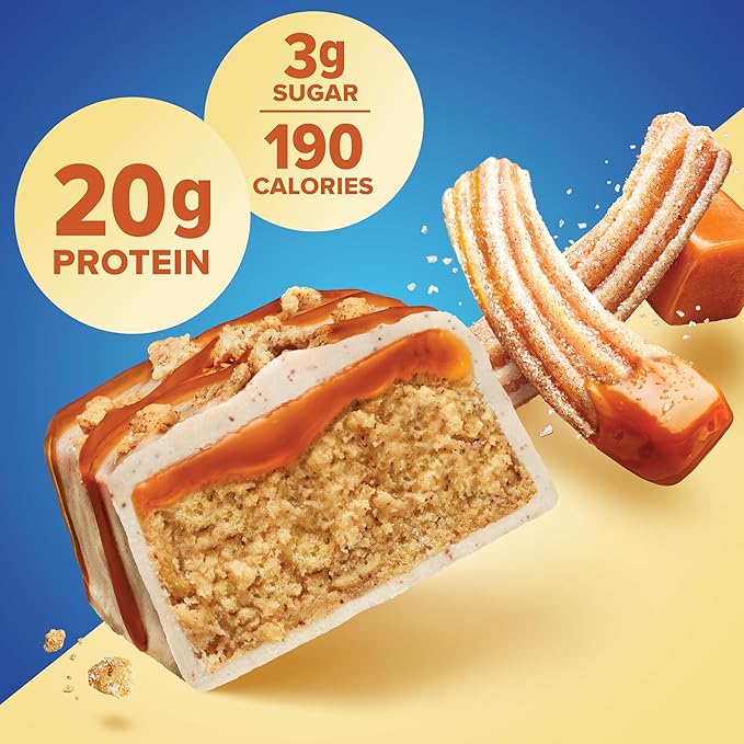 Pure Protein Bars, Caramel Churro, High 1.76oz, Pack 12