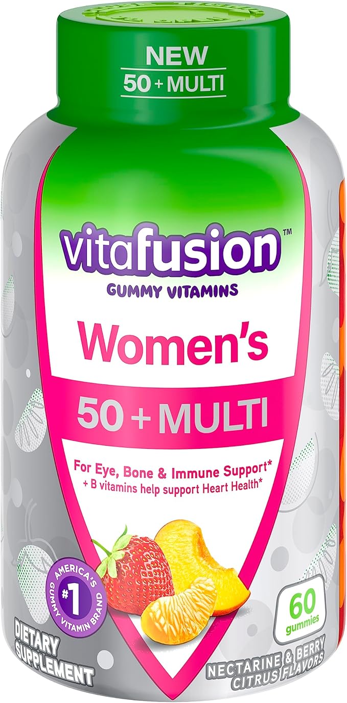 Vitafusion Chewable Calcium Gummy Vitamins Bone 50+ Multivitamin