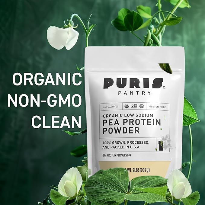 PURIS® Organic Pea Protein Powder, 100% 2 LB