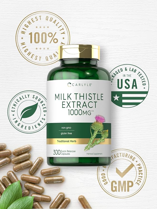 Carlyle Milk Thistle 1000mg 300 Capsules