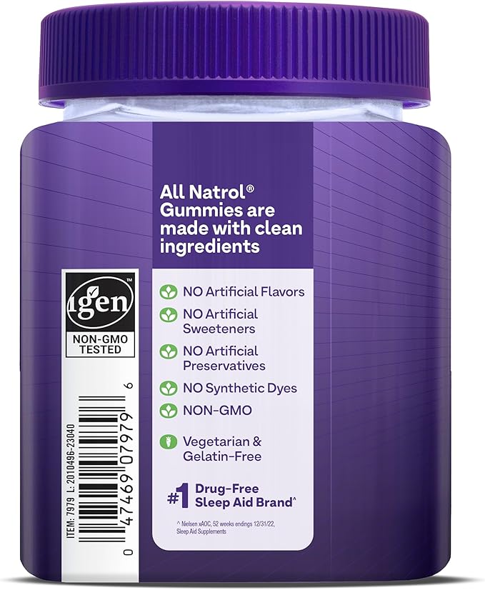 Natrol MelatoninMax Sleep Aid Gummy, 10mg 10mg, 80 80 Blueberry