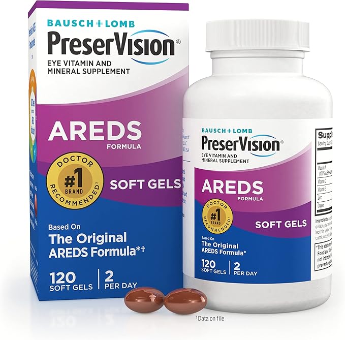 PreserVision Eye Vitamin & Mineral Supplement, 120 Count 1) Packaging