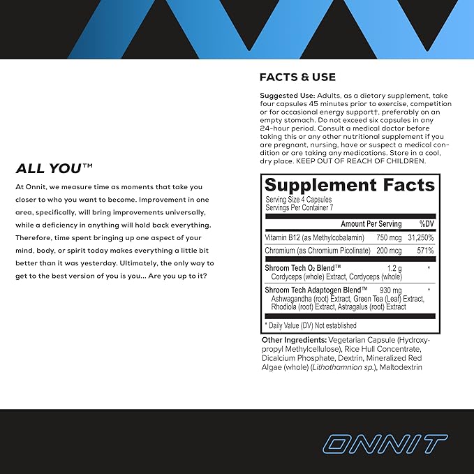 Onnit Shroom Tech SPORT: Clinically Studied (28ct)
